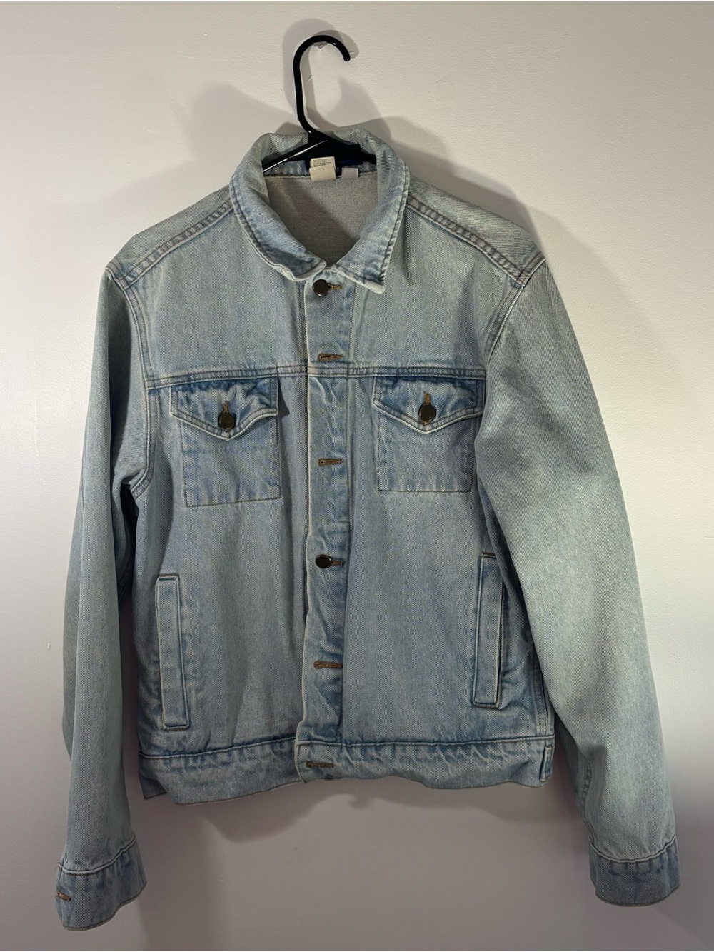 American Apparel Vintage Style Light Wash Denim Jacket – Made in USA – Size M